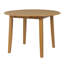 Table de salle à manger extensible ronde pour 2 à 4 personnes, table de salle à manger pliante en bois avec taille réglable, conception peu encombrante pour les petits appartements et la salle à manger