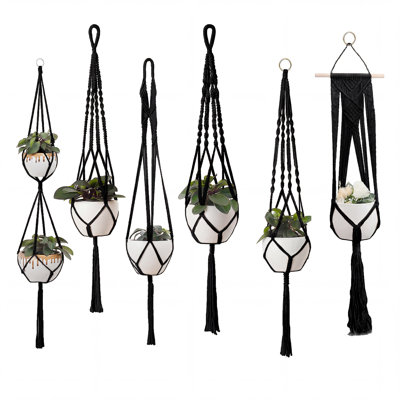 Ensemble de 6 cintres Boho Macrame