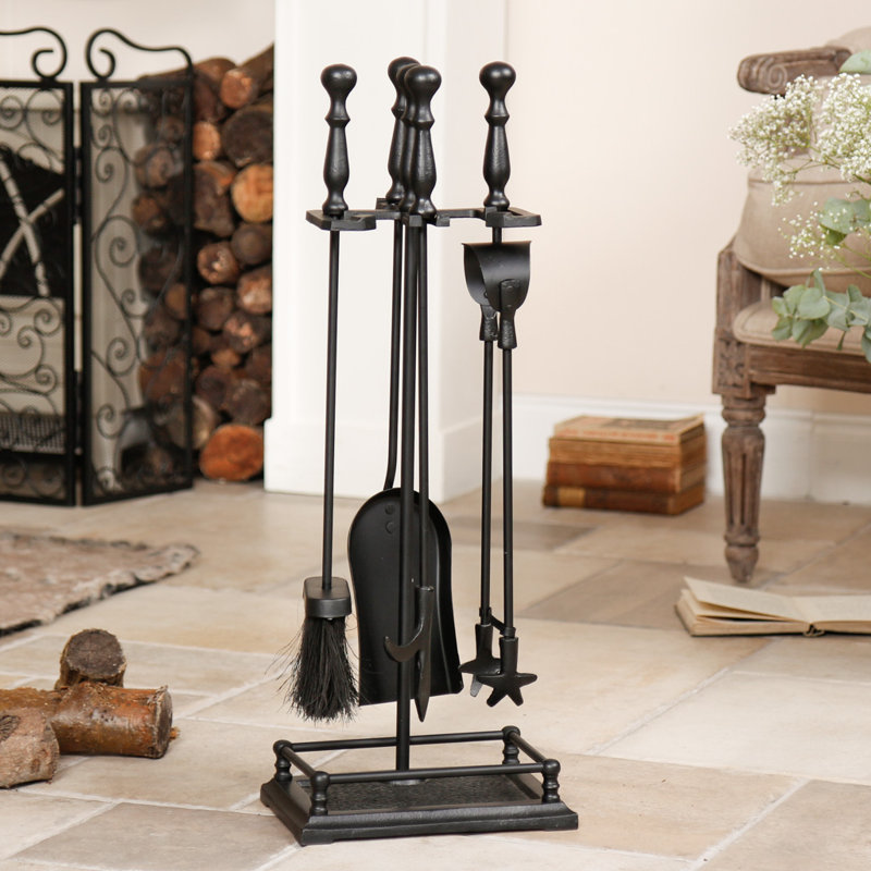 Iron Fireplace Tool Set