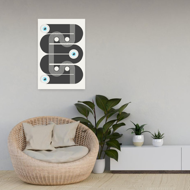 Dashiell Contemporary Art Abstract Minimalist Modern Wall Art - Wrapped Canvas Print, 60.96 cm H x 40.64 cm W