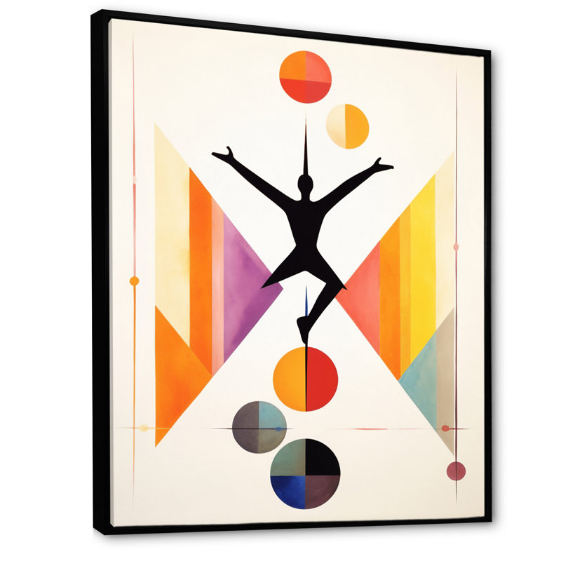 " Minimalism Yoga Inner Balance I ", Black, 44" H x 34" W x 1.5" D