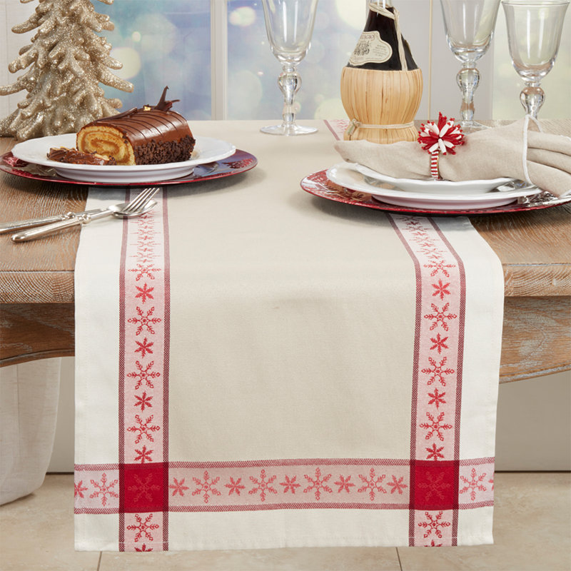 Rudolph Rectangle Jacquard Table Runner