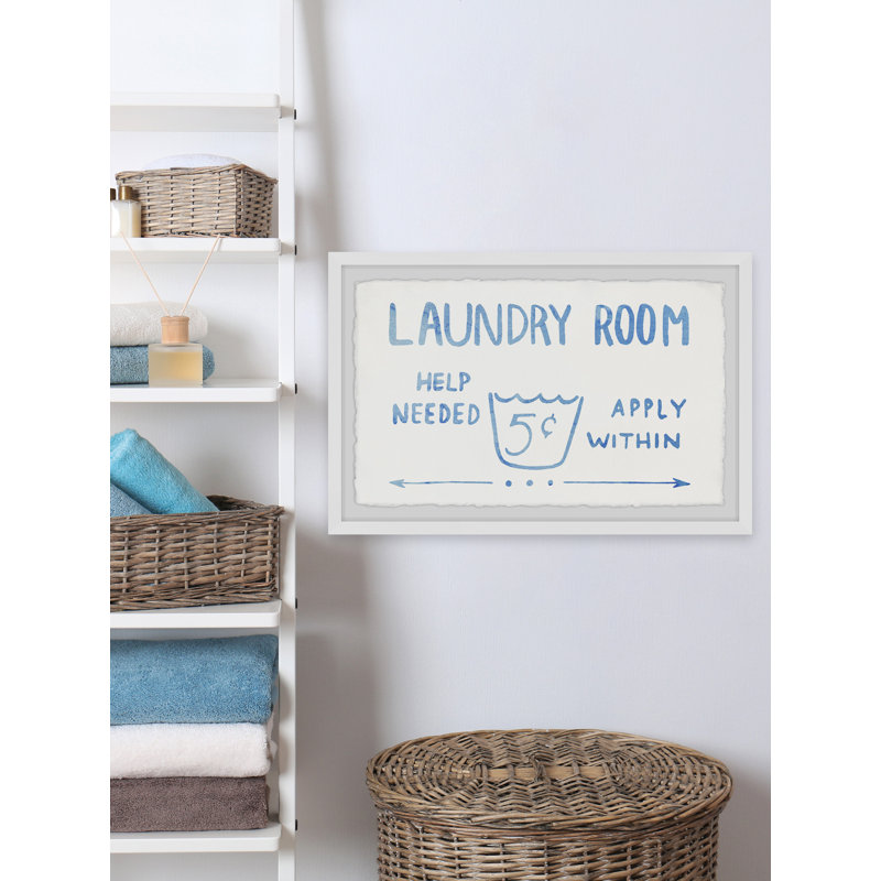 Help Needed - Single Picture Frame Print, 38cm H x 45cm W x 3.81cm D