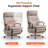 Faux Leather Office Chair with Retractable Footrest-1613609947