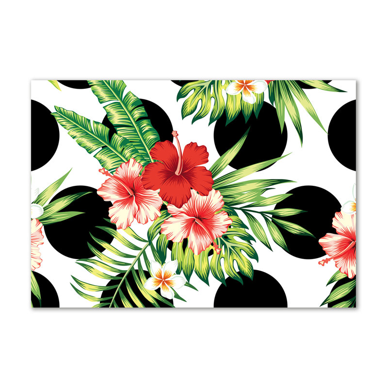 Hawaiian Flowers - No Frame Print on Canvas