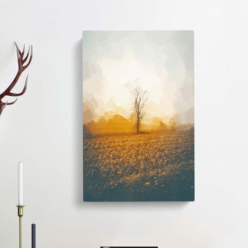 Summer Tree In Abstract - Wrapped Canvas, 60cm H x 40cm W x 3cm D