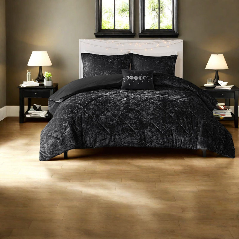 Ensembles de literie de luxe, grand confort en velours de polyester grand confort moderne