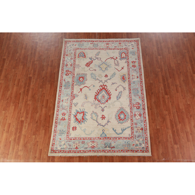 Tapis oriental en laine à teinture végétale Ziegler 6 x 9