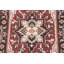 Tapis traditionnel rouge à motif géométrique 3x5