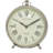 Stainless Steel Metal Decorative Silver Clock with Ring Top