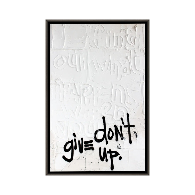 «Find Out 24», reproduction d'art sur toile encadrée, 48" x 32", Framed Canvas, Grey