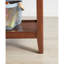 Table d'appoint 100% rustique en bois massif pour le salon, table de bout avec tablette de rangement, canapé à 2 niveaux pour le salon, support pour plante d'intérieur en bois d'hévéa