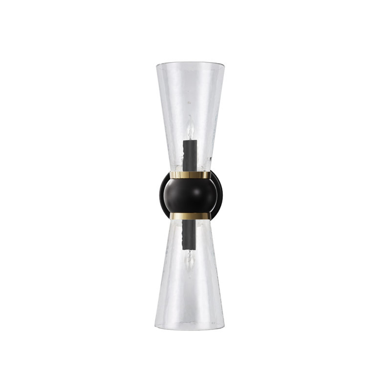 Byford 2 - Light Bath Sconce, Oil Rubbed Bronze/Polished Brass