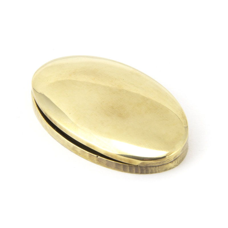Escutcheon & Cover Door Accessory, Aged Brass
