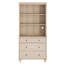 Armoire de cuisine de 72,1 po de hauteur avec 3 tiroirs et des tablettes réglables, chêne clair