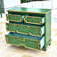 Buffet vert massif et bois manufacturé