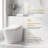 Modern Smart Toilet With Bidet, Heated Seat, Auto Flush & Open/Close, Ada Compliant-128993275
