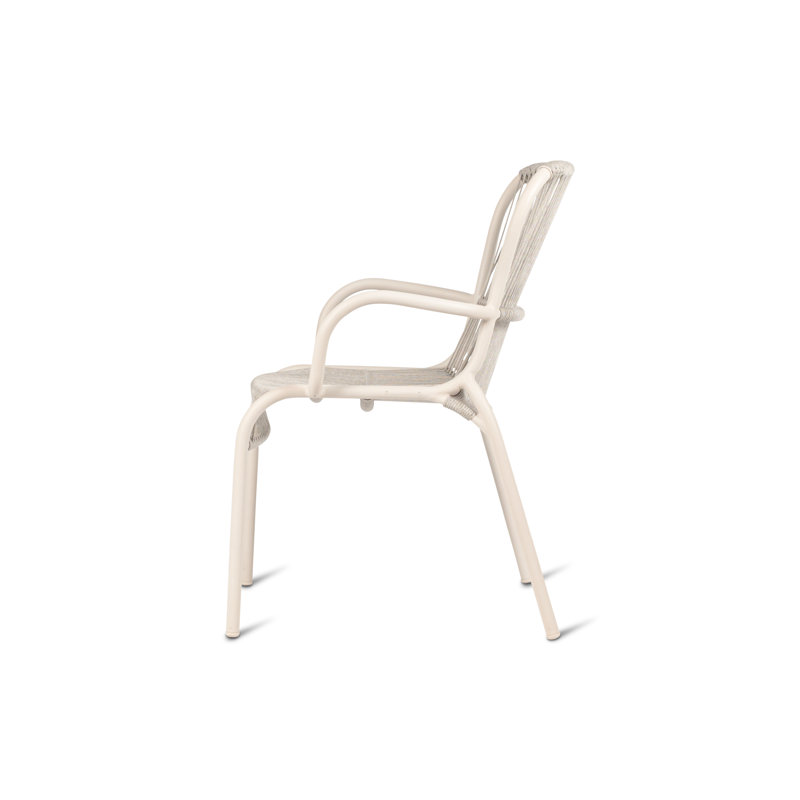 Loop Outdoor Dining Armchair, White
