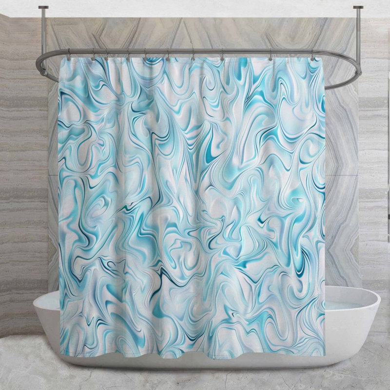 Rideau de douche Swirls, H 83 po x l 70 po