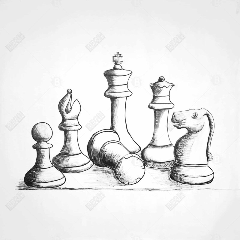 " Chess Game Pieces "