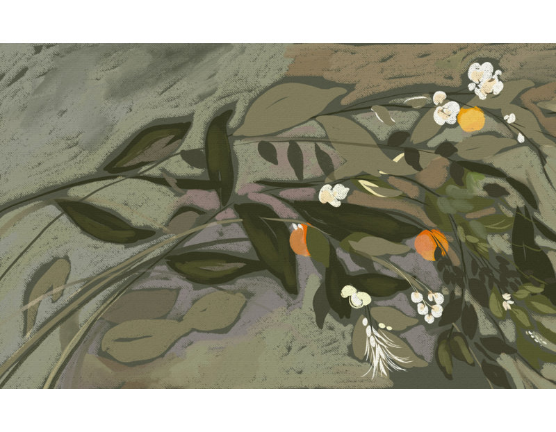 Flowering Citrus Branches by Josie George — Botanical Wall Art, Size, Format, Frame Color