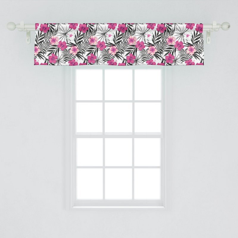 Ensemble de 2 cantonnières tropicales Ambesonne, L 54 po x L 12 po