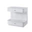 30" White Carrara Stone Top Paris Nightstand