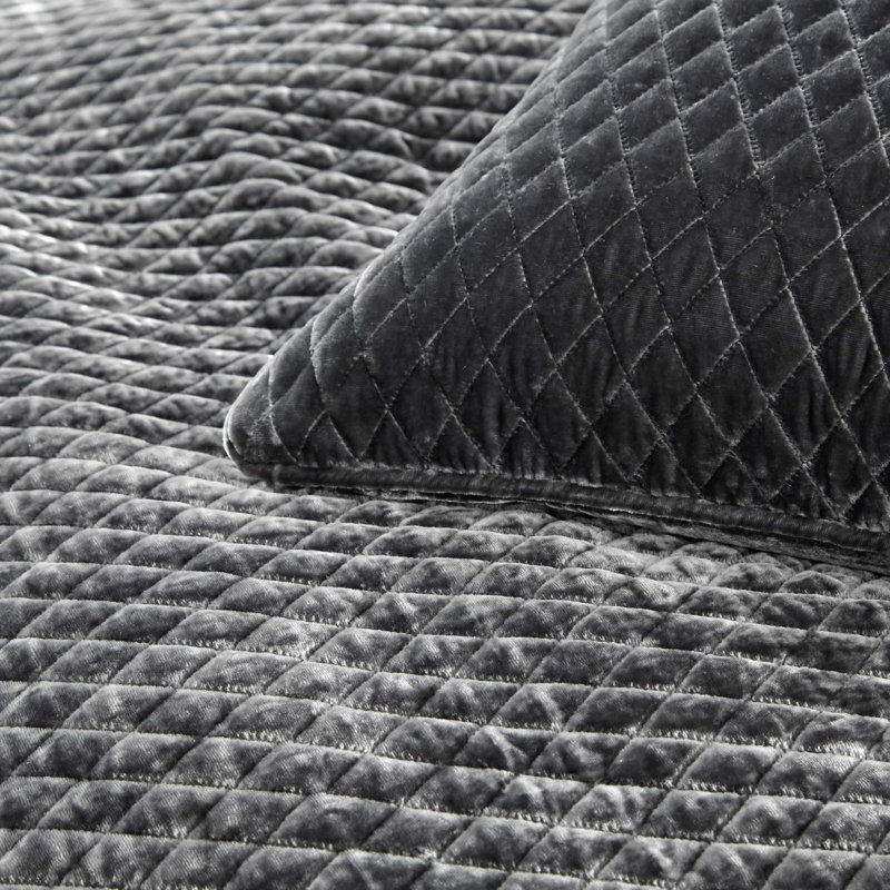 Coussin Enzo ivoire standard 20 x 26, Cendré, Très grand lit