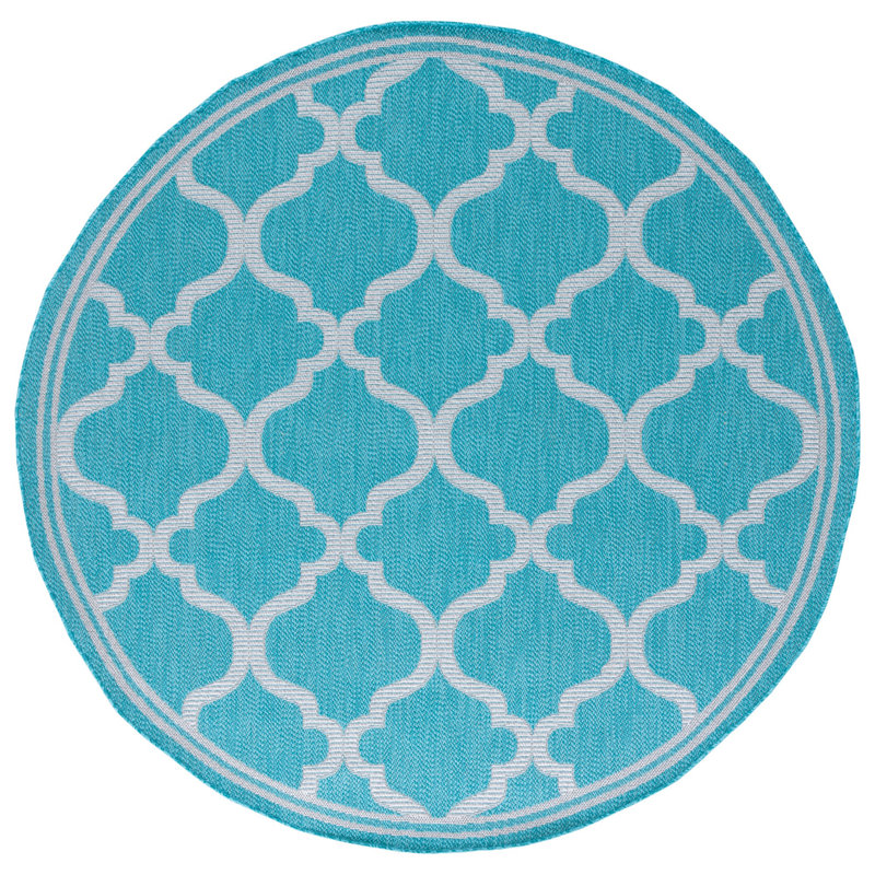 Tapis d'intérieur / extérieur lavable à la machine Bermuda Performance, Rond 6 pi 7 po