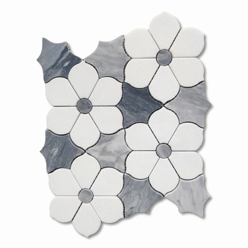 Carreau de mosaïque en marbre 11 po x 10 po