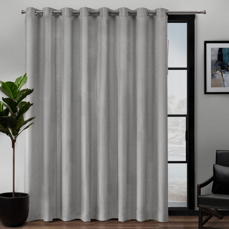 Jianyu Room Darkening Curtain Single Panel, 108" W  x 84" L, Dove Grey