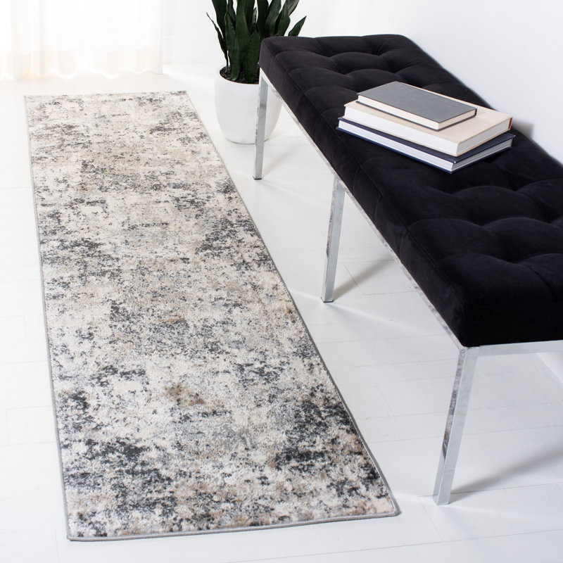 Tapis abstrait Castanon Performance, Tapis de couloir 2 pi 2 po x 8 pi