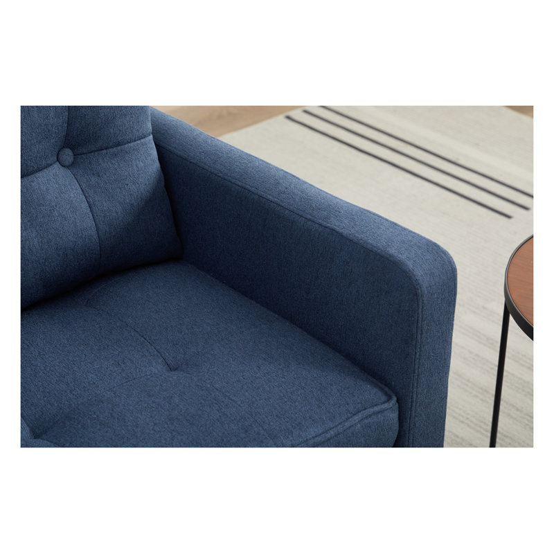 Fauteuil convertible Boneless, Bleu