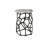 Short Sebastian Aluminum End Table, Deep Grey