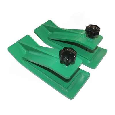 Protecteur de seau de tracteur, protecteur de bord de ski 2 pièces, protecteur de dérapage de gazon long de 12 po, largeur de 4,5 po, accessoire de seau en acier robuste pour l'enlèvement des feuilles de neige, épandage de gravier, vert