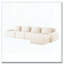 Canapé modulaire modulaire pour le salon, tissu en flanelle, très texturé, canapé 4 places surdimensionné-439953494-439953493-439953833