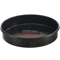 Gibson 7.5 in. Baker's Friend Steel Non-Stick Round Bake Pan