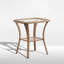 Table d'appoint en osier et verre Bonia-961482380