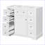 Meuble-lavabo moderne avec armoire et six tiroirs-102527765