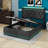 Upholstered Bed, 360 Surround LED Function, Buttons/Apps/Remote Control, Hydraulic Storage Bed With USB Type-C Charging-920729830-920729831