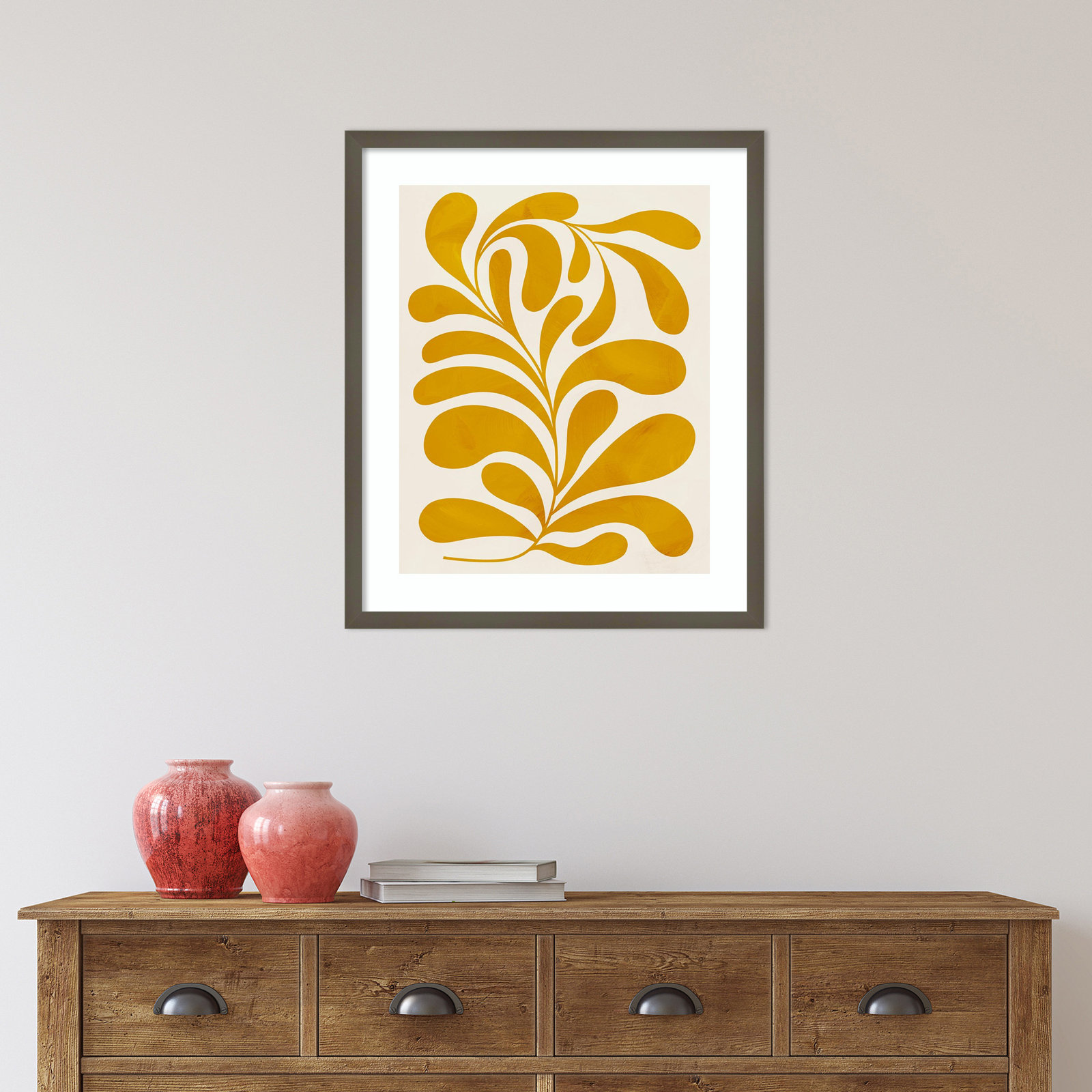 Goldenrod II by Grace Popp, Gray, 25" H x 21" W x 1" D