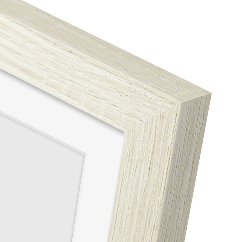 Gallery Frames, With Mat & Plexiglass, Wall/Tabletop Display, Gray, 8" W x 10" H