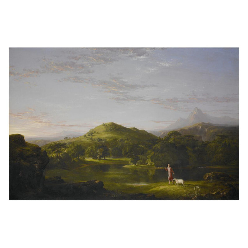 The Good Shepherd by Thomas Cole - Giclee Print, 22" H x 28" W