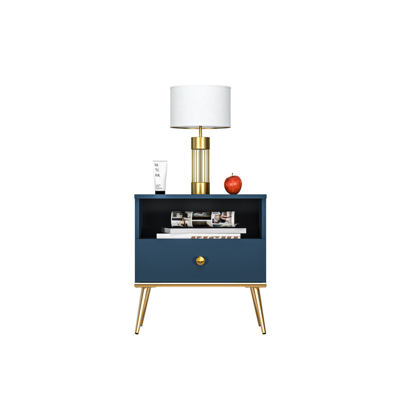 Raab 50cm W Manufactured Wood Bedside Table