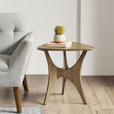 Table d'appoint triangulaire en bois