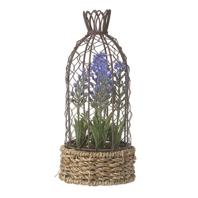 Lavender Arrangement in Cage