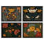 Abstrait, fleurs sauvages classiques, Mid Century Modern, impression encadrée, affiches, petit art mural-104785372-104785375