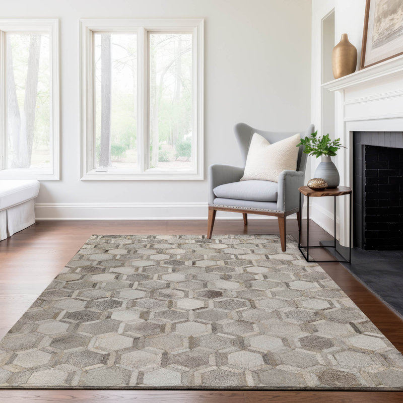 Premium Machine Washable Paytynn Gray Rug, Rectangle 9' x 12'