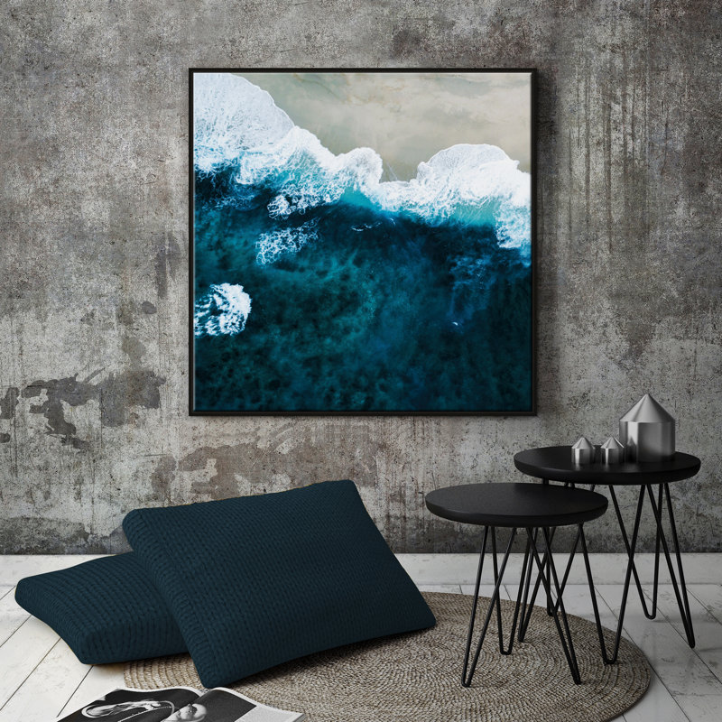 Print on Canvas, Black Floater Frame, 102cm H x 102cm W