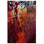 Tapis rouge / orange à motif abstrait Vincenzo-433424136